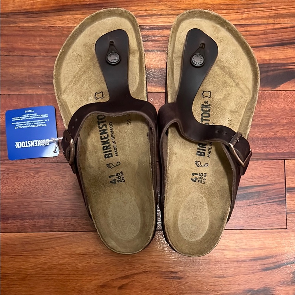 Birkenstock Dark Brown Thong Sandals